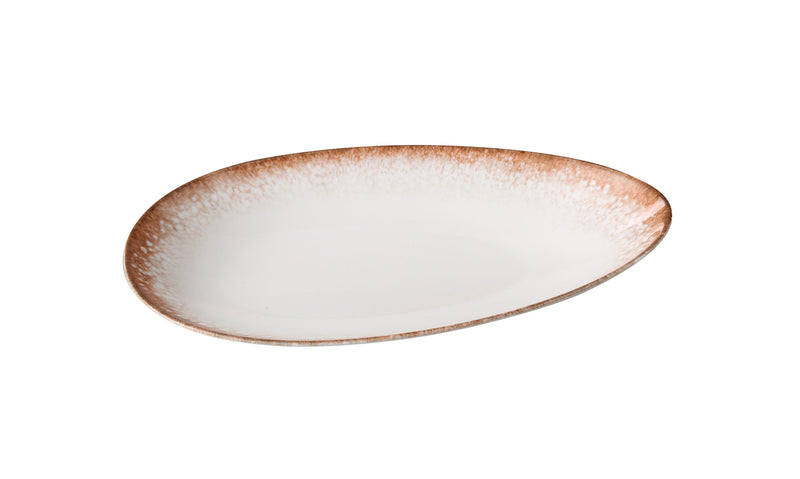 Yanco Porto Chinaware Deep Oval Plate ( Pack Of 12 )