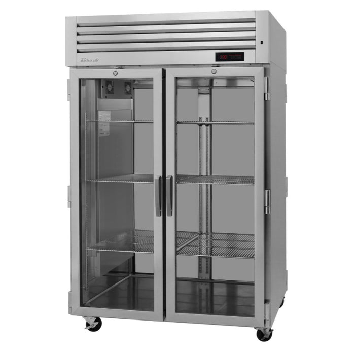 Turbo Air PRO-50H-GS(SG)-PT PRO Series Heated Cabinet Reach-in Two Section, 48.7 cu. ft.