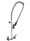 Serv-Ware PRW8-CWP Heavy Duty 8" Center Wall Mount Pre-Rinse Faucet Assembly – NSF