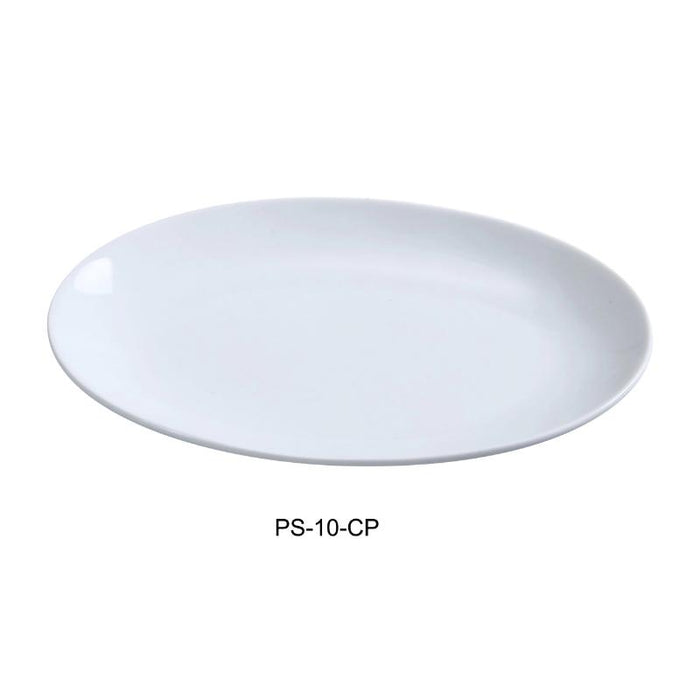 Yanco PS-10-CP Coupe Platter, Porcelain, Bone White (2Dz)