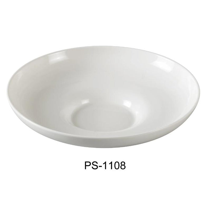 Yanco PS-1108 Salad Bowl, 9-oz Capacity, 8″ Diameter, Porcelain, Bone White Pack of 24 (2Dz)