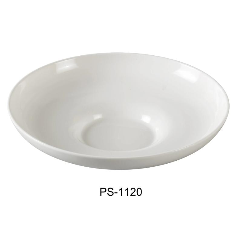 Yanco PS-1120 Salad Bowl, 15 oz Capacity, 10″ Diameter, Porcelain, Bone White (1Dz)