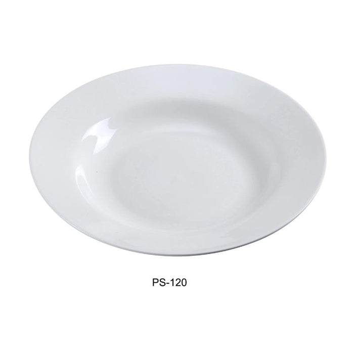 Yanco PS-120 Pasta Bowl, 30 oz Capacity, 12″ Diameter, Porcelain, Bone White Color (1Dz)