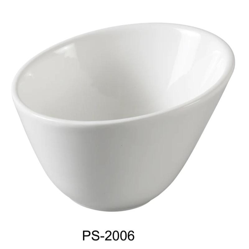 Yanco PS-2006 Piscataway 6" Sheer Bowl, 18 Oz, China, White (2Dz)