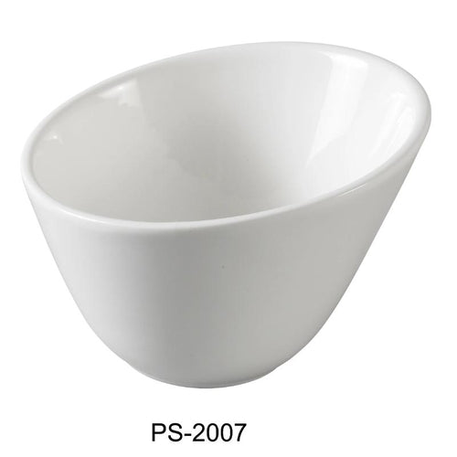 Yanco PS-2007 Sheer Bowl, 26 oz Capacity, 7″ Diameter, Porcelain, Bone White  Pack of 24 (2Dz)