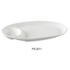 Yanco PS-2011 Piscataway Oval Compartment, China, White Pack of 12 (1Dz)