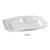 Yanco PS-2012 3-Compartment Plate, Porcelain, Bone White Pack of 12 (1Dz)