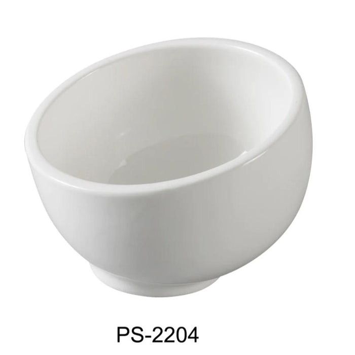 Yanco PS-2204 Piscataway 4 1/2" Rice/Soup Bowl, 9 Oz, China, White Pack of 36 (3Dz)