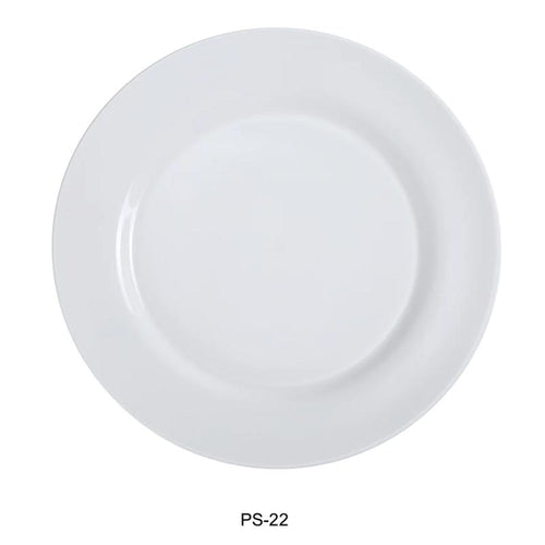 Yanco PS-22 Piscataway-2 8 1/4" Round Plate, China, White Pack of 36 (3Dz)