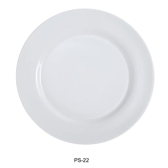Yanco PS-22 Piscataway-2 8 1/4" Round Plate, China, White Pack of 36 (3Dz)