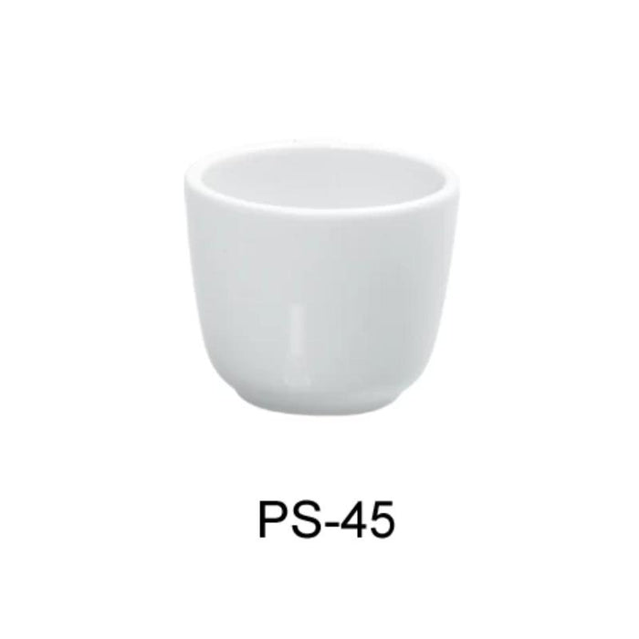 Yanco PS-45 Chinese Tea Cup, 6-Ounce, 3″ Diameter, Porcelain, Bone White (3Dz)