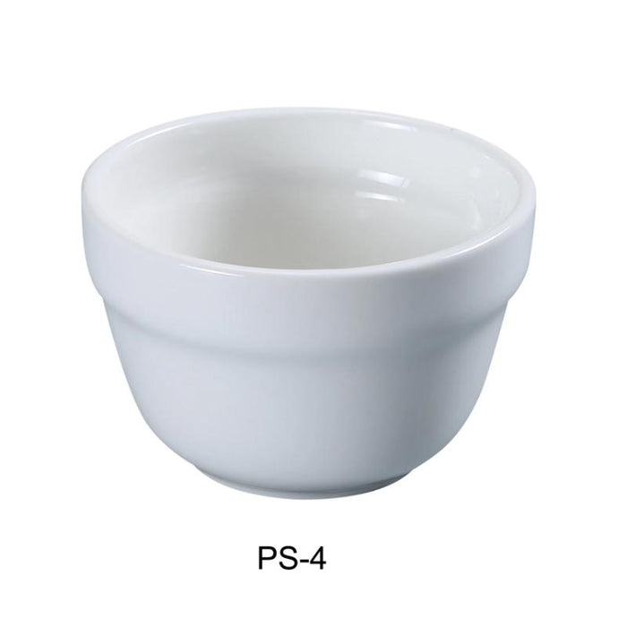 Yanco PS-4 Bouillon Cup, 7 oz Capacity, 3.75″ Diameter, Porcelain, Bone White (3Dz)