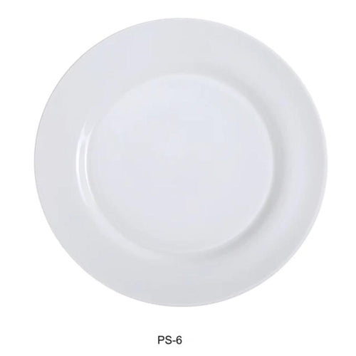Yanco PS-6 Piscataway-2 6 1/4" Round Plate, China, White (3Dz)