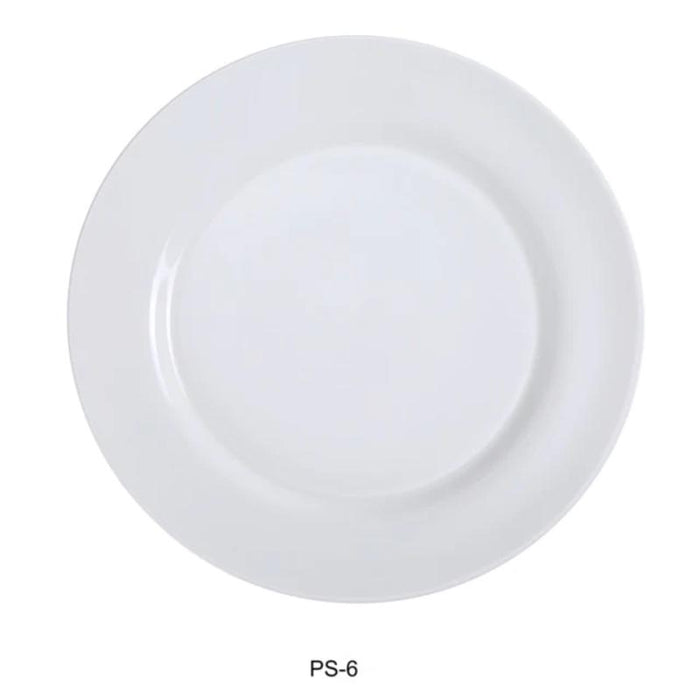 Yanco PS-6 Piscataway-2 6 1/4" Round Plate, China, White (3Dz)