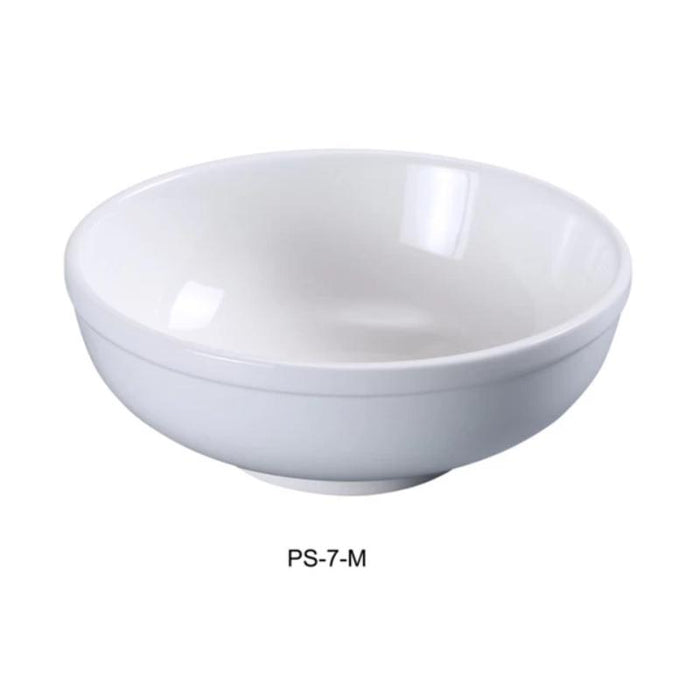 Yanco PS-7-M 7.5″ Menudo Bowl, 25 oz Capacity, Porcelain, Bone White (2Dz)