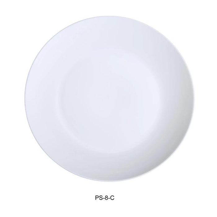 Yanco PS-8-C 8″ Coupe Plate, Porcelain, Bone White (3Dz)