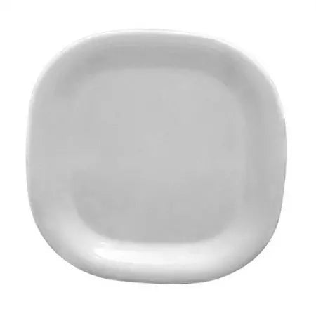 Thunder Group Melamine Western 8 1/4" X 8 1/4" ROUND SQUARE PLATE, PASSION WHITE, Pack of 12