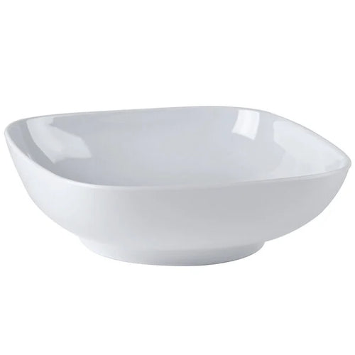 Thunder Group Melamine Western 5 OZ, 3 1/2" X 3 1/2" ROUND SQUARE BOWL, 1 1/2" DEEP, PASSION WHITE, Pack of 12