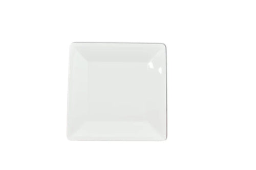 Thunder Group Melamine Western 10 1/4" X 10 1/4" SQUARE PLATE, 1" DEEP, PASSION WHITE, Pack of 12