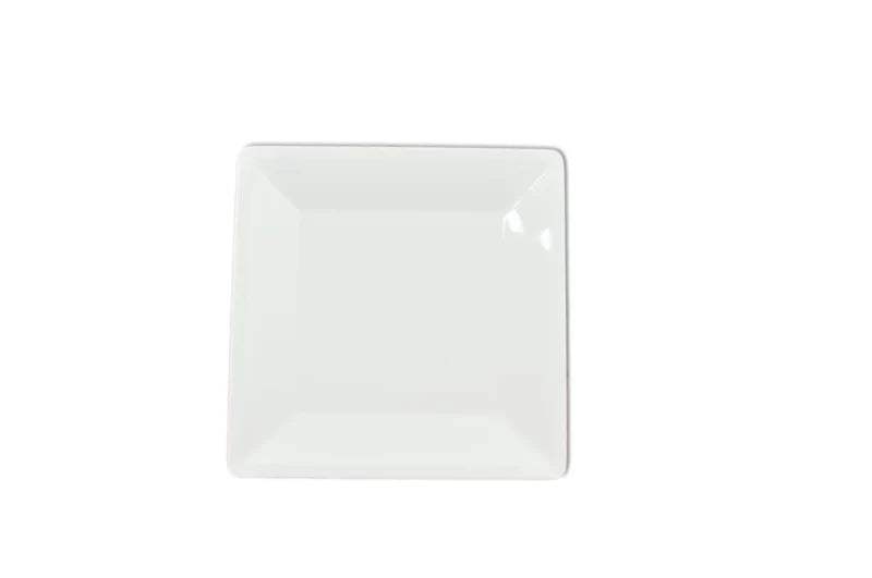 Thunder Group Melamine Western 10 1/4" X 10 1/4" SQUARE PLATE, 1" DEEP, PASSION WHITE, Pack of 12