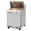 Turbo Air PST-28-12-FB-N(-L) PRO Series Mega Top Sandwich/Salad Prep Table with One Section 6.5 cu. ft