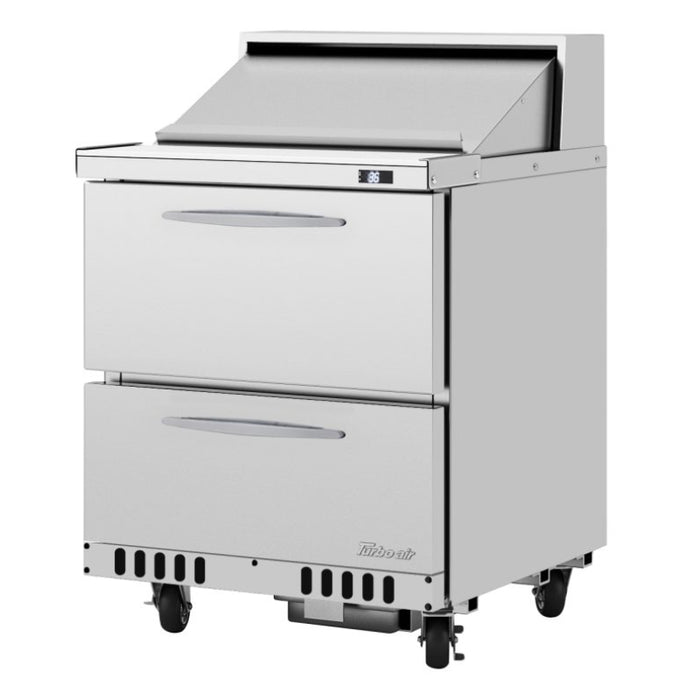 Turbo Air PST-28-D2-FB-N PRO Series Sandwich/Salad Prep Table with one Section 6.5 cu. ft