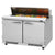 Turbo Air PST-48-FB-N Rear Mount PRO Series Sandwich/Salad Prep Table with Two Sections 11.1 cu. ft