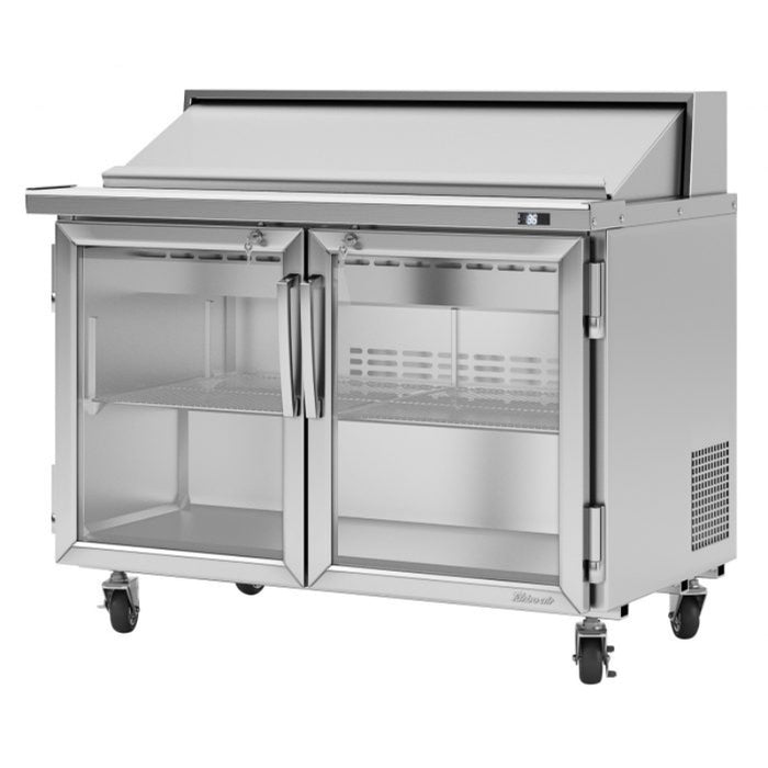 Turbo Air PST-48-G-N Side Breathing PRO Series Sandwich/Salad Unit-Glass Door 12.0 cu. ft