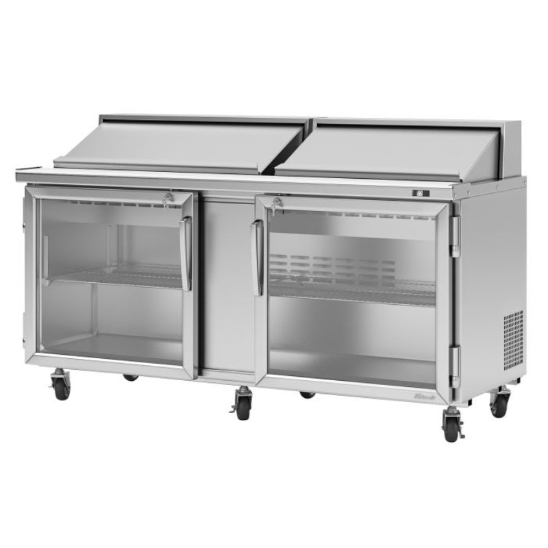 Turbo Air PST-72-G-N Rear Mount PRO Series Sandwich/Salad Unit with Two Sections 19.0 cu. ft