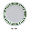 Yanco PT-106 Pine Tree Round Bread Plate, 6.25" Dia, Melamine Pack of 48 (4 Dz)