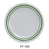 Yanco PT-109 Pine Tree Round Dinner Plate, 9" Dia, Melamine Pack of 24 (2 Dz)