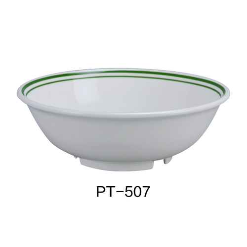 Yanco PT-507 Pine Tree Rim Soup Bowl, 32 OZ, Melamine Pack of 48 (4 Dz)