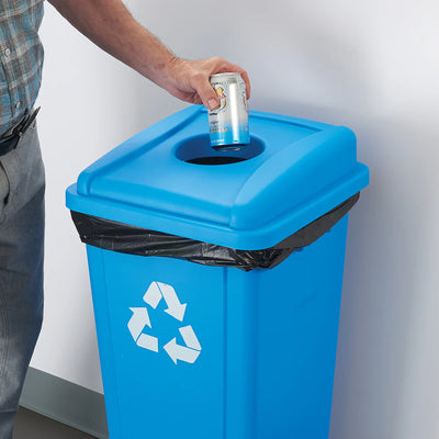 PTCSB-23L - Tall Square Trash Can Lid, Bottle & Can by Winco