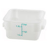 Square Storage Container, Translucent, Polypropylene by Winco