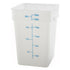 Square Storage Container, Translucent, Polypropylene by Winco