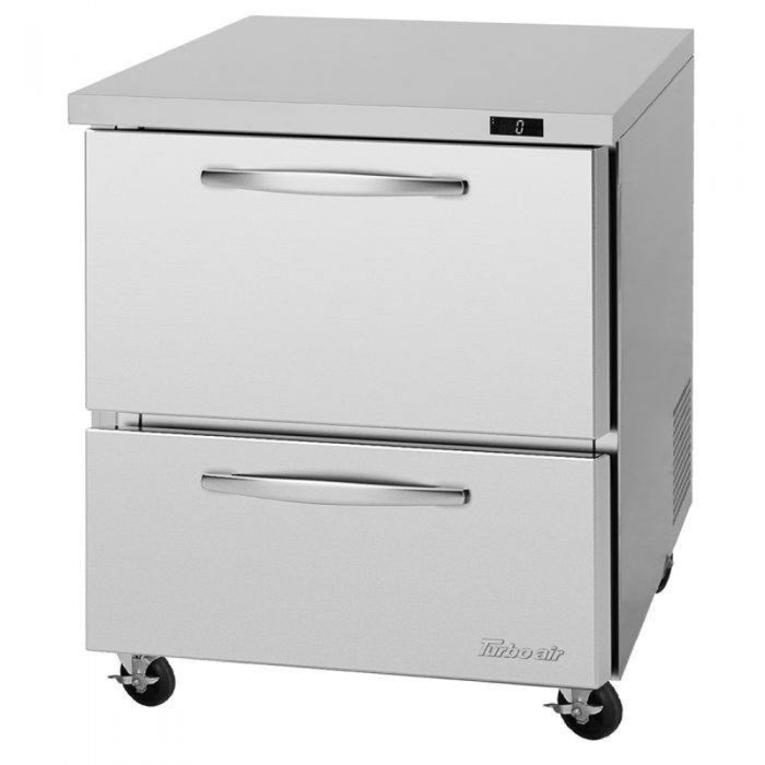 Turbo Air PUF-28-D2-N PRO Series Undercounter Drawers Freezer, 6.8 cu.ft.