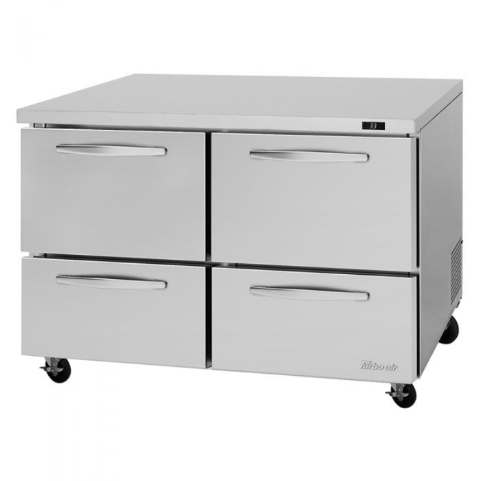 Turbo Air PUR-48-D4-N PRO Series Undercounter -Drawers, Refrigerator, 12.2 cu.ft.