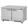 Turbo Air PUR-48-FB-N PRO Series Undercounter Refrigerator Two Section, 11.1 cu. ft.