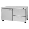 Turbo Air PUR-60-D2R-N PRO Series Undercounter Drawers, Refrigerator, 15.5 cu.ft.