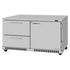 Turbo Air PUR-60-D2R(L)-FB-N PRO Series Undercounter Refrigerator Two Section, 14.8 cu. ft.