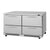 Turbo Air PUR-60-D4-FB-N PRO Series Undercounter Refrigerator Two Section, 14.8 cu. ft.