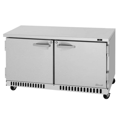 Turbo Air PUR-60-FB-N PRO Series Undercounter Refrigerator Two Section, 14.8 cu. ft.