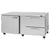 Turbo Air PUR-72-D2R-N PRO Series Undercounter Refrigerator Two Section, 18.8 cu. ft.