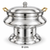 Stainless Steel Hammered New design Chafing Dish - Chafer with brass handle - 8 ltrs