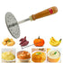 Wooden Handle & Stainless Steel Potato Masher. Available in 2 sizes
