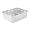 Prepline PFP-12-4 1/2 Size Stainless Steel Steam Table Pan, 4" Deep, 24 Gauge
