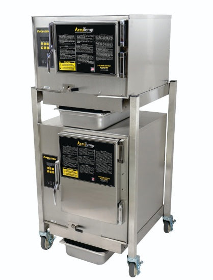AccuTemp P3/P61201D060 DBLConnectionless evolution ™, One 3-Pan, one 6-Pan Double stacked, Propane, boiler-free convection steamers