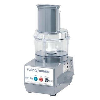 Robot Coupe R101P Plus Combination Food Processor, 1.9-Liter Bowl, Polycarbonate, Clear, 120v