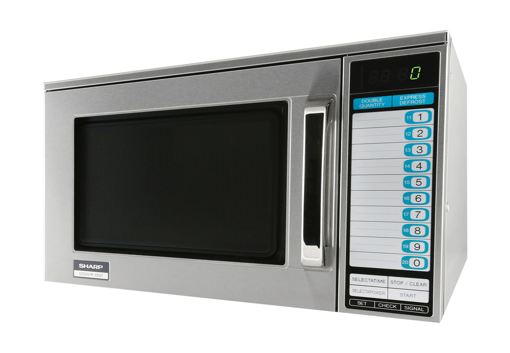 Heavy-Duty 1200 Watt Commercial Microwave Oven (R22GTF) by Sharp