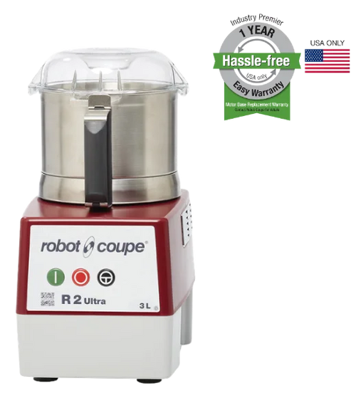 Robot Coupe R2UB 3 Qt. Stainless Steel Batch Bowl Food Processor - 1 hp